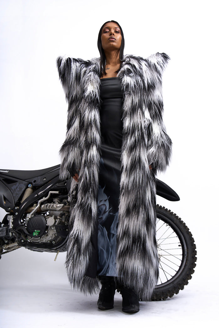 DOOMSDAY FAUX FUR COAT